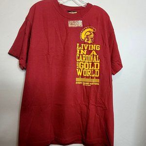 USC College ESPN Gameday Tshirt 2006 Burgundy Gold Size L Any Given Saturday